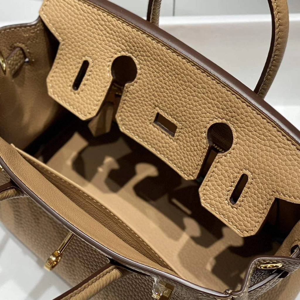 Hermès Birkin Mini Bag 20cm apricot leather with shoulder strap