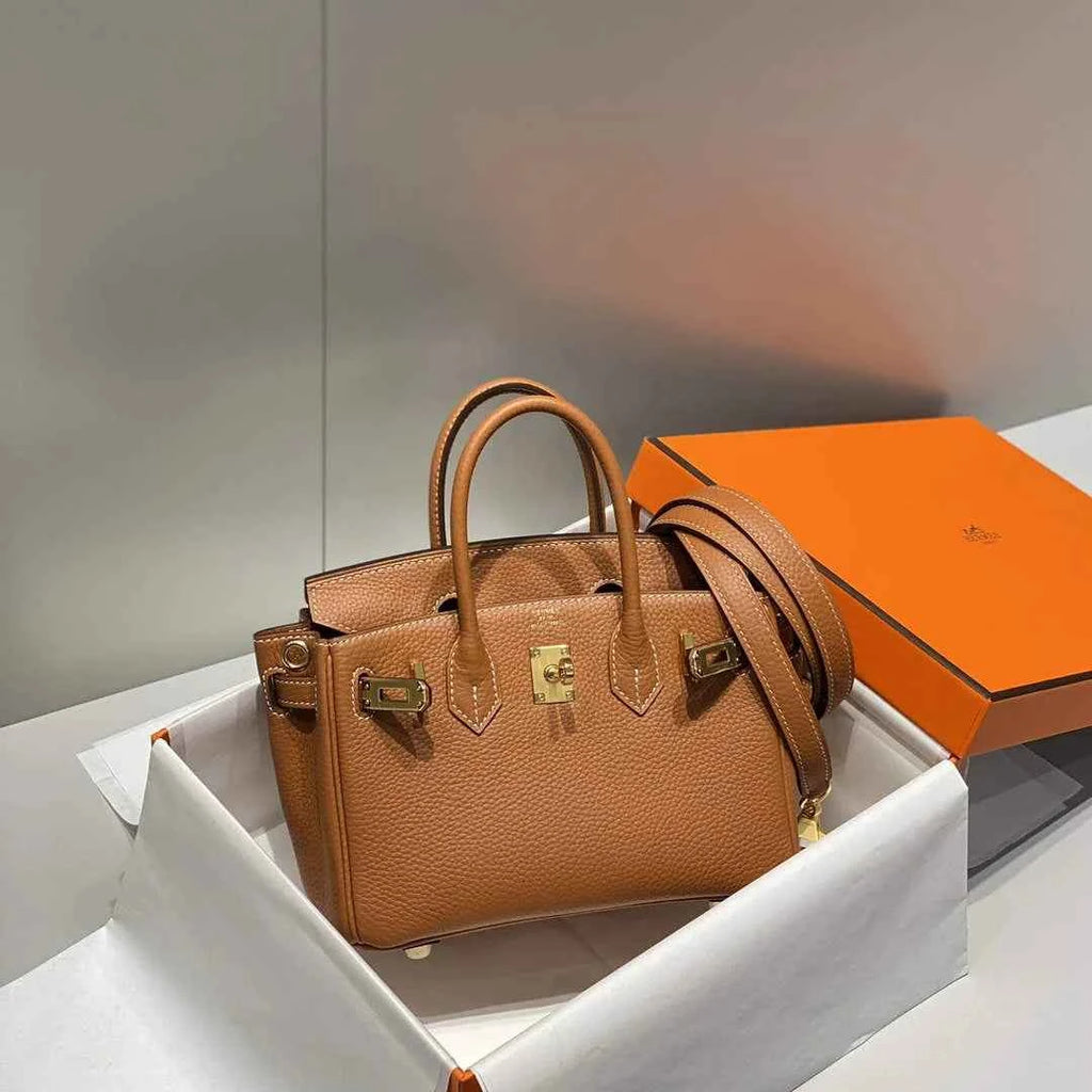 Hermès Birkin Mini Bag 20cm brown leather with shoulder strap