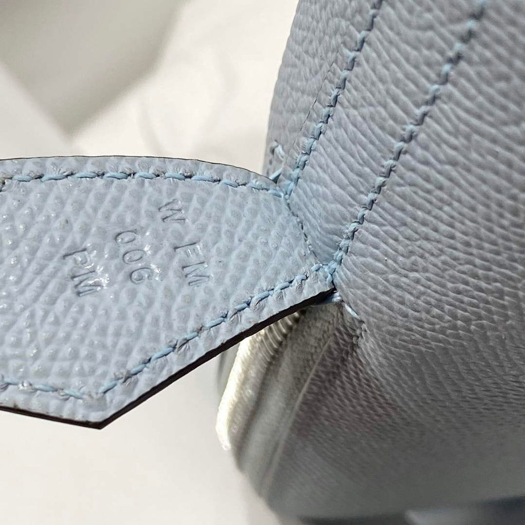Hermes Bolide 1923 Bag 25 in Blue Epsom Calfskin Silver Hardware