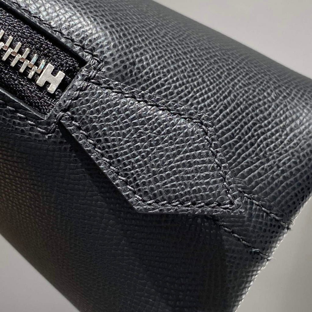 Hermes Bolide 1923 Bag 25 in Black Epsom Calfskin Silver Hardware