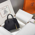 Hermes Bolide 1923 Bag 25 in Black Epsom Calfskin Gold Hardware