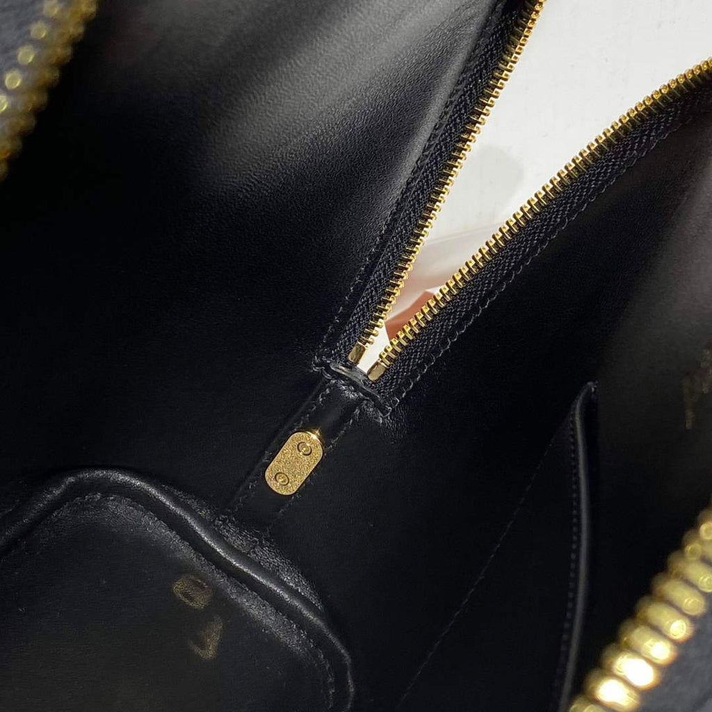 Hermes Bolide 1923 Bag 25 in Black Epsom Calfskin Gold Hardware