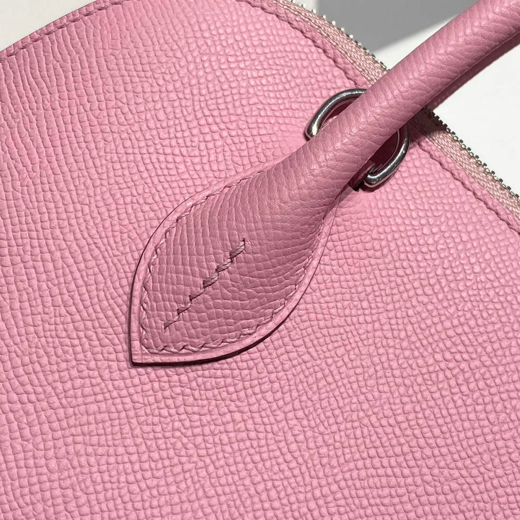 Hermes Bolide 1923 Bag 25 in Pink Epsom Calfskin Silver Hardware