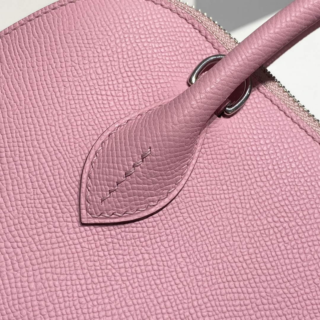 Hermes Bolide 1923 Bag 25 in Pink Epsom Calfskin Silver Hardware