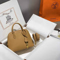 Hermes Bolide 1923 Bag 25 in Tan Epsom Calfskin Gold Hardware