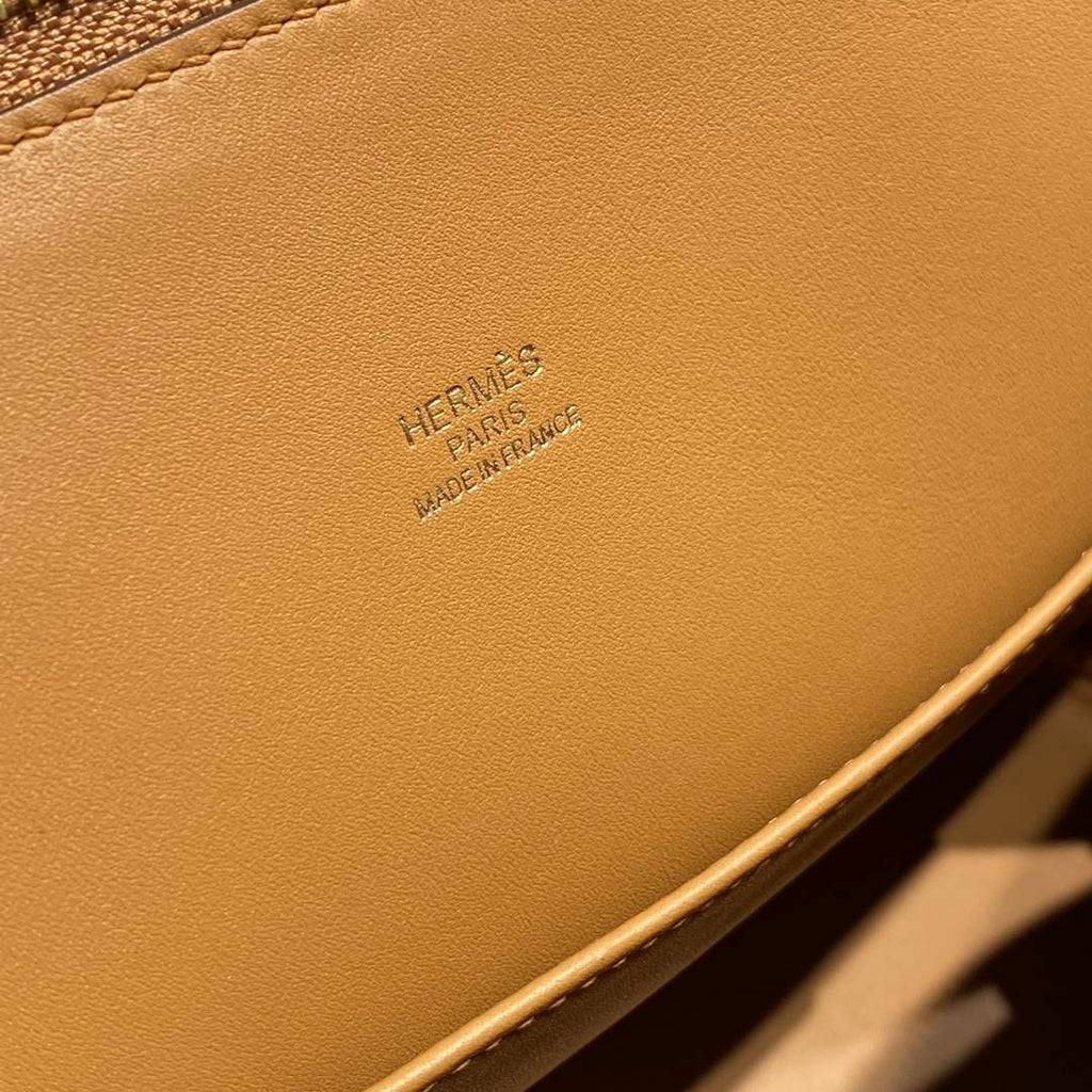 Hermes Bolide 1923 Bag 25 in Tan Epsom Calfskin Gold Hardware