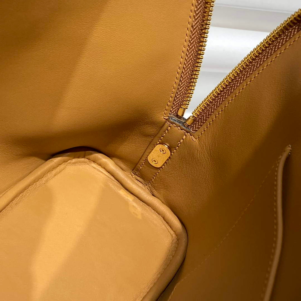 Hermes Bolide 1923 Bag 25 in Tan Epsom Calfskin Gold Hardware