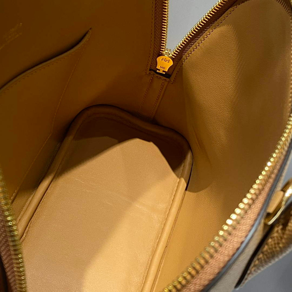 Hermes Bolide 1923 Bag 25 in Tan Epsom Calfskin Gold Hardware