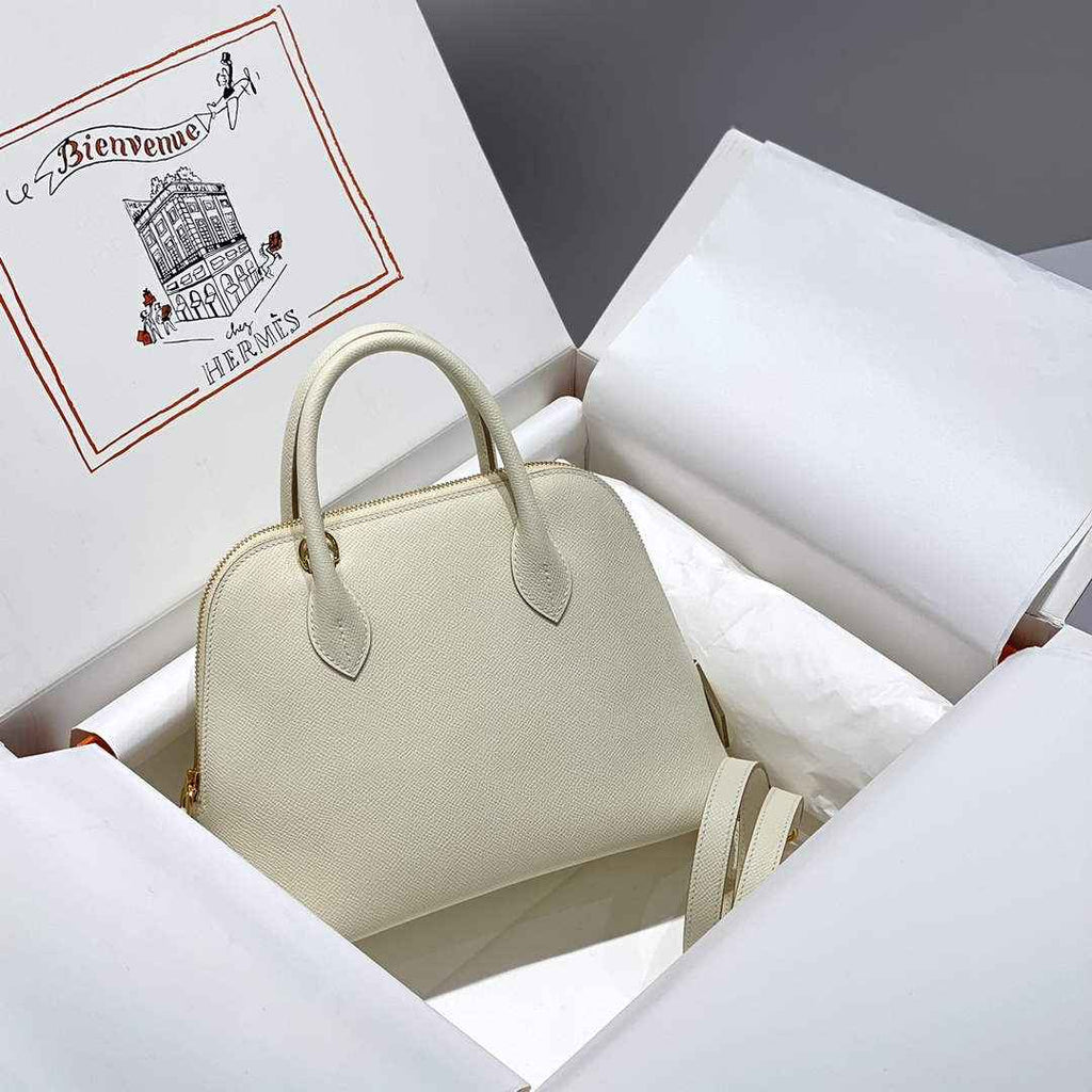 Hermes Bolide 1923 Bag 25 in Beige Epsom Calfskin Gold Hardware