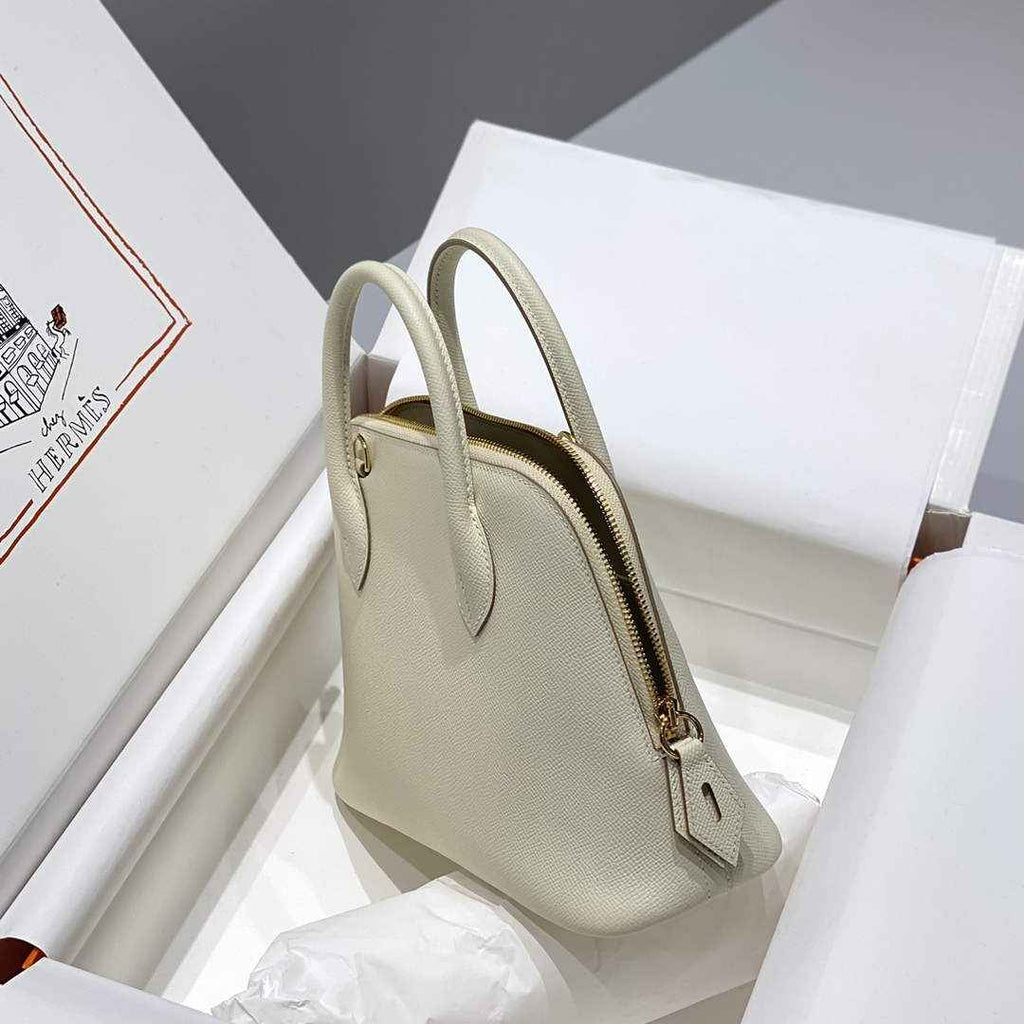 Hermes Bolide 1923 Bag 25 in Beige Epsom Calfskin Gold Hardware