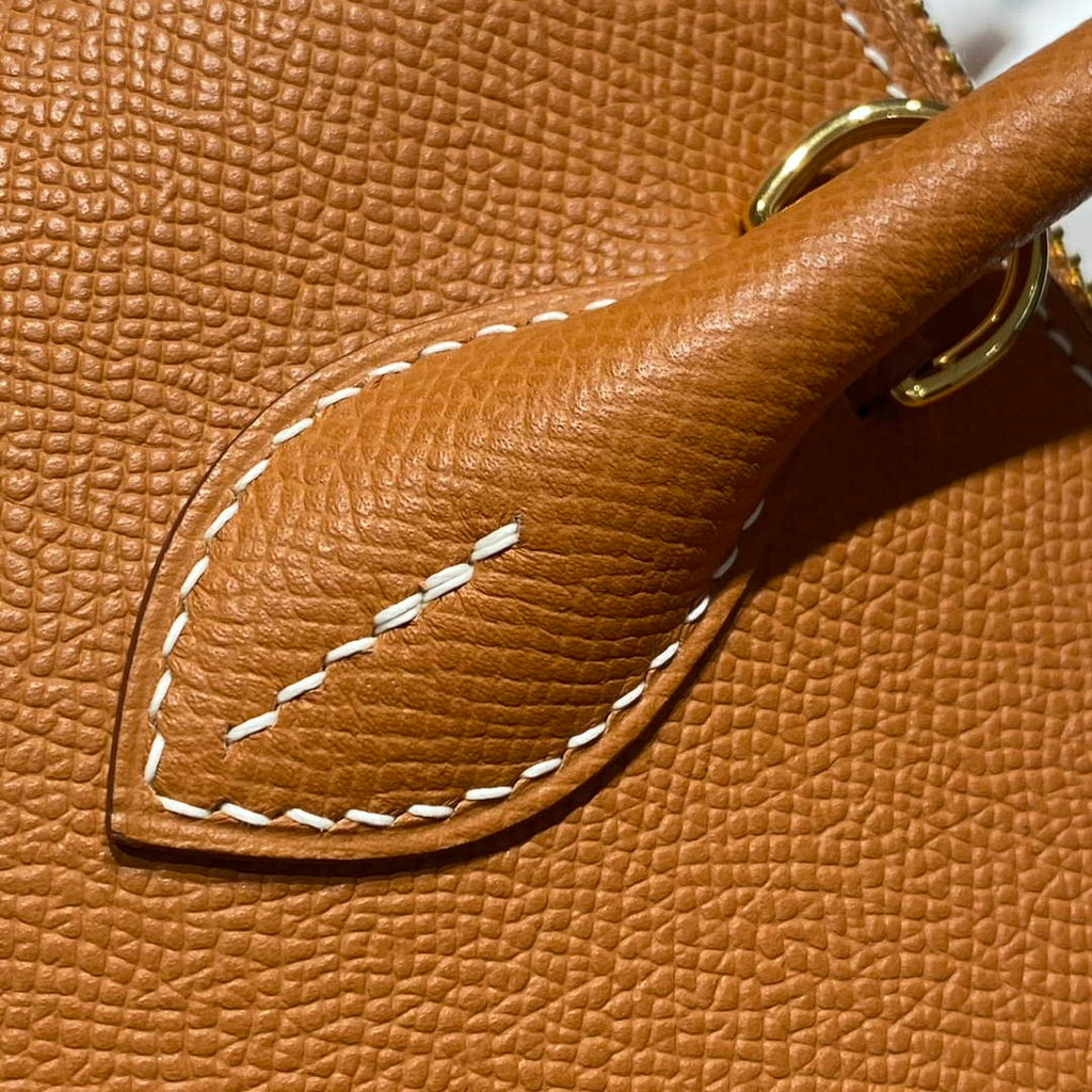Hermes Bolide 1923 Bag 25 in Brown Epsom Calfskin Gold Hardware