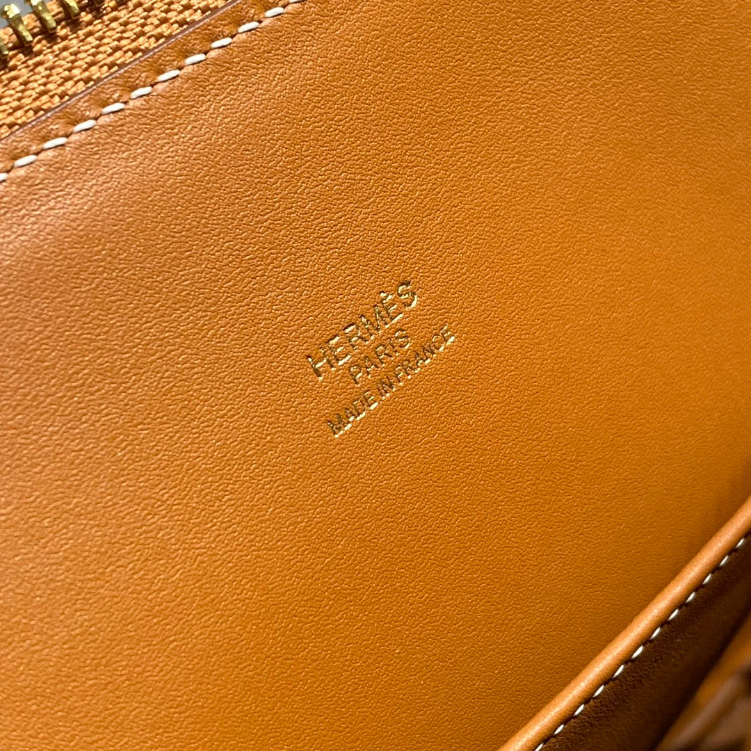 Hermes Bolide 1923 Bag 25 in Brown Epsom Calfskin Gold Hardware