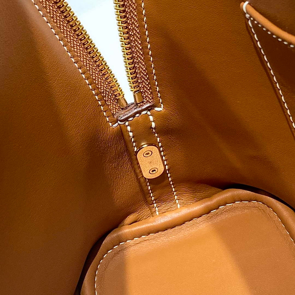 Hermes Bolide 1923 Bag 25 in Brown Epsom Calfskin Gold Hardware