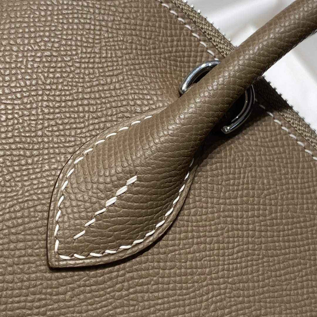Hermes Bolide 1923 Bag 25 in Dark Gray Epsom Calfskin Silver Hardware