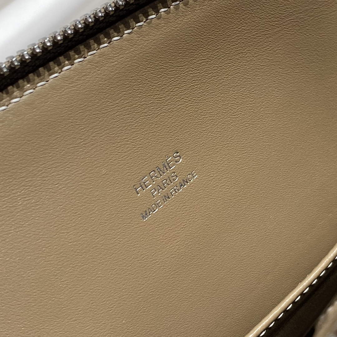 Hermes Bolide 1923 Bag 25 in Dark Gray Epsom Calfskin Silver Hardware