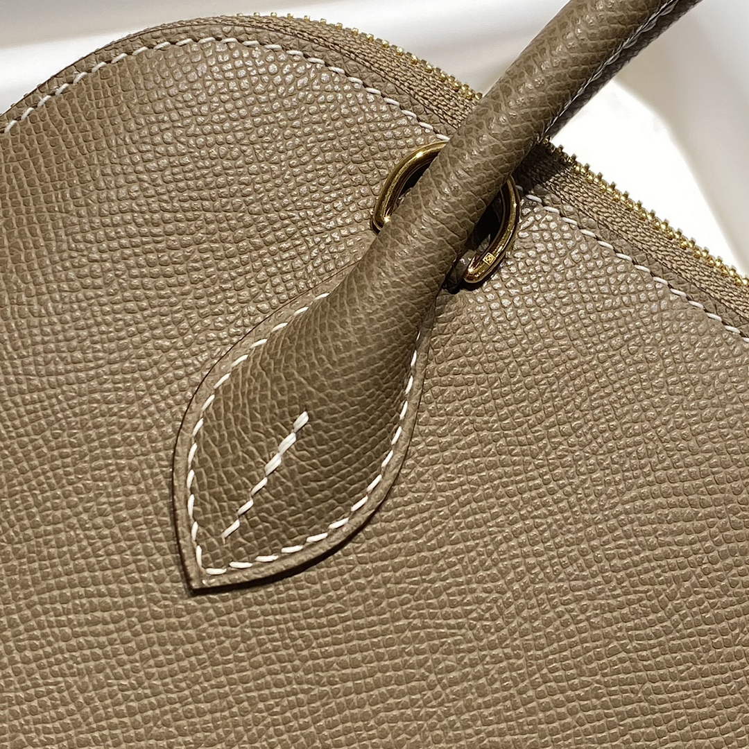 Hermes Bolide 1923 Bag 25 in Dark Gray Epsom Calfskin Gold Hardware