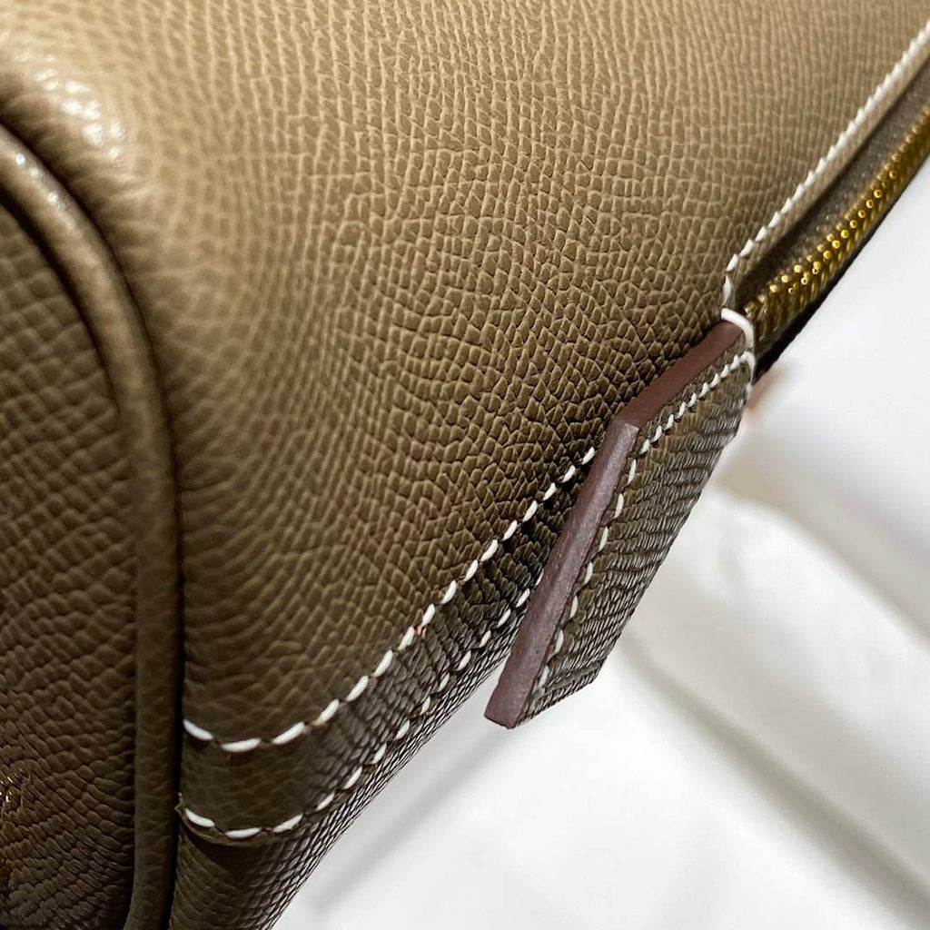 Hermes Bolide 1923 Bag 25 in Dark Gray Epsom Calfskin Gold Hardware