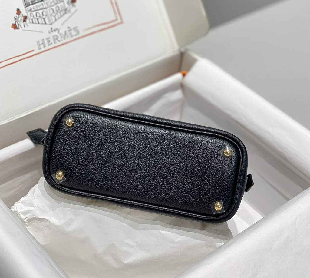 Hermes Bolide 1923 Mini Bag in Black Evercolor Calfskin Gold Hardware