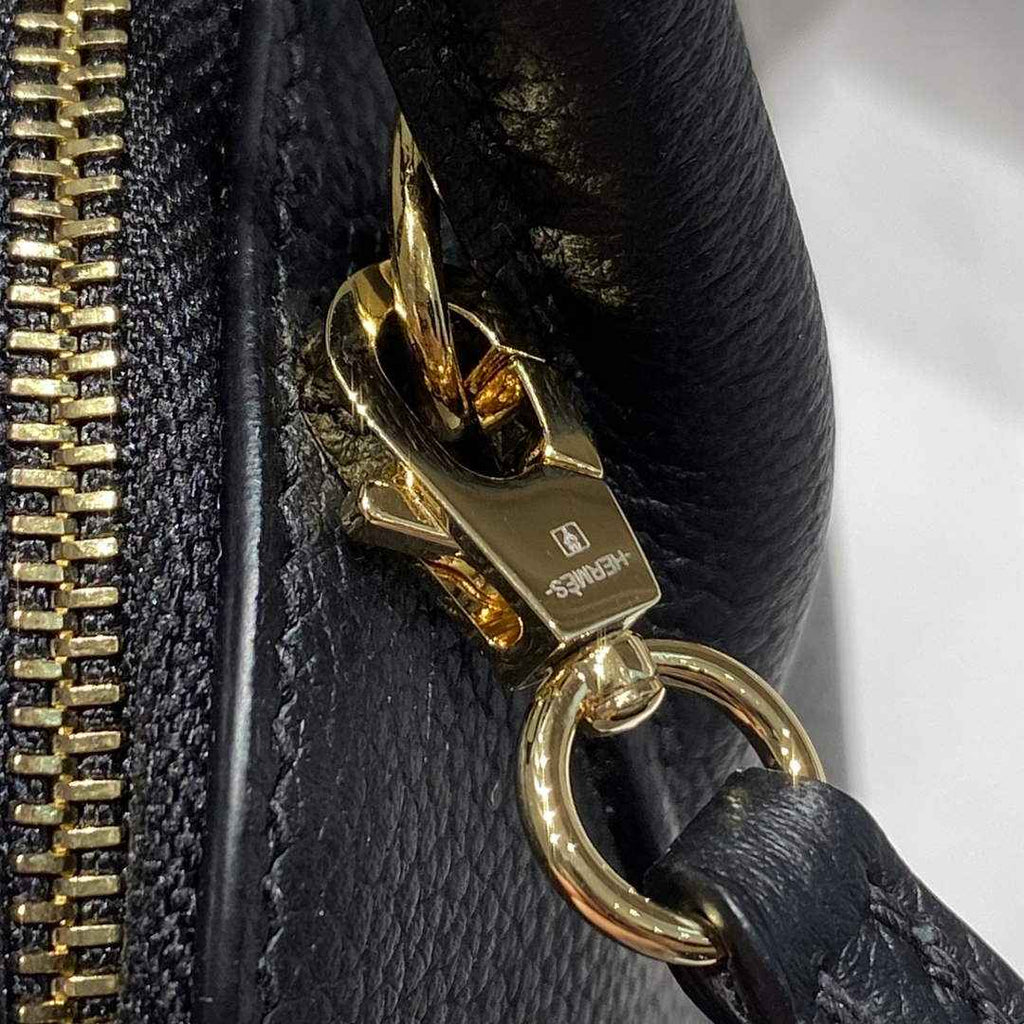 Hermes Bolide 1923 Mini Bag in Black Evercolor Calfskin Gold Hardware