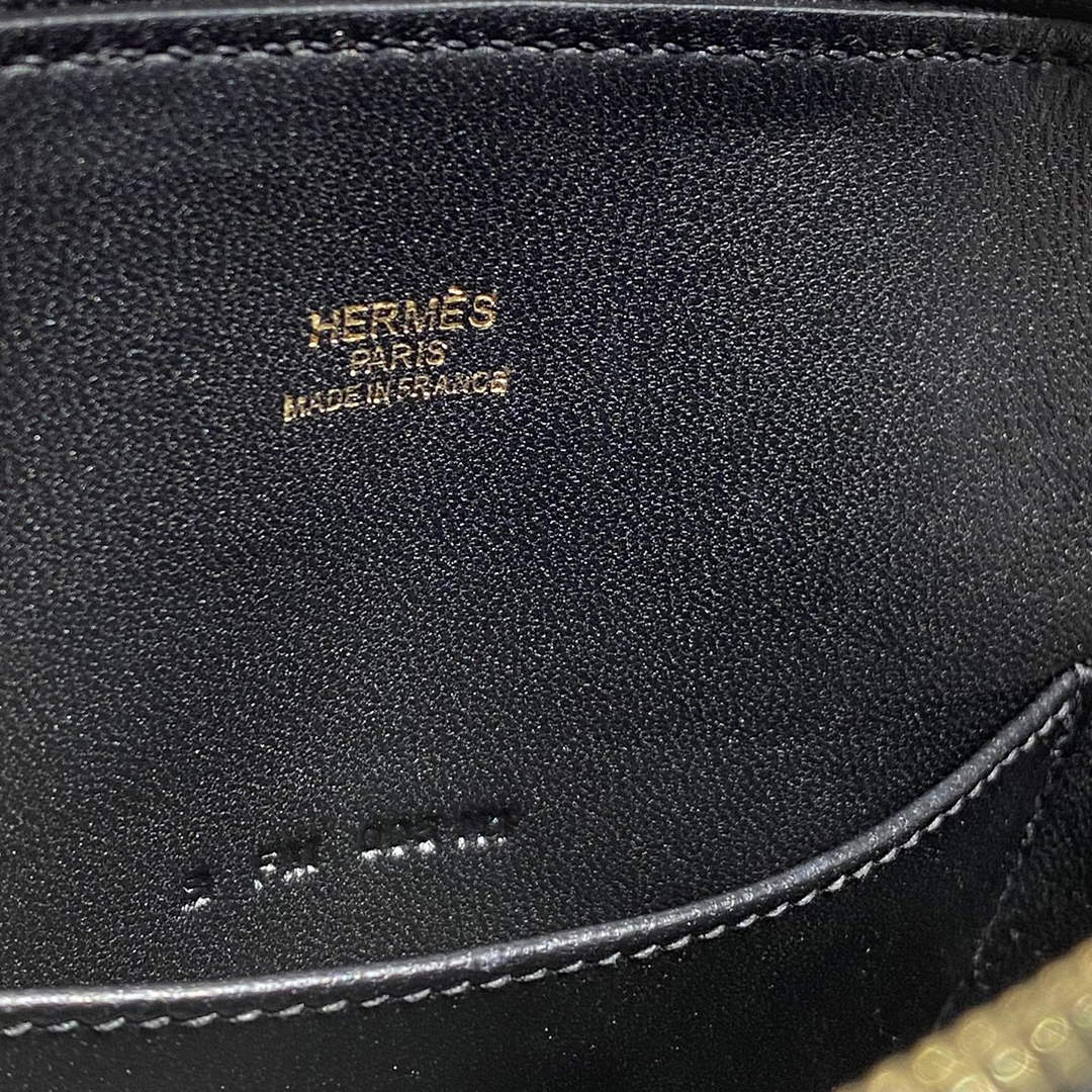 Hermes Bolide 1923 Mini Bag in Black Evercolor Calfskin Gold Hardware