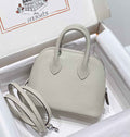 Hermes Bolide 1923 Mini Bag in Light Gray Evercolor Calfskin Silver Hardware