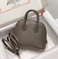 Hermes Bolide 1923 Mini Bag in Gray Evercolor Calfskin Gold Hardware
