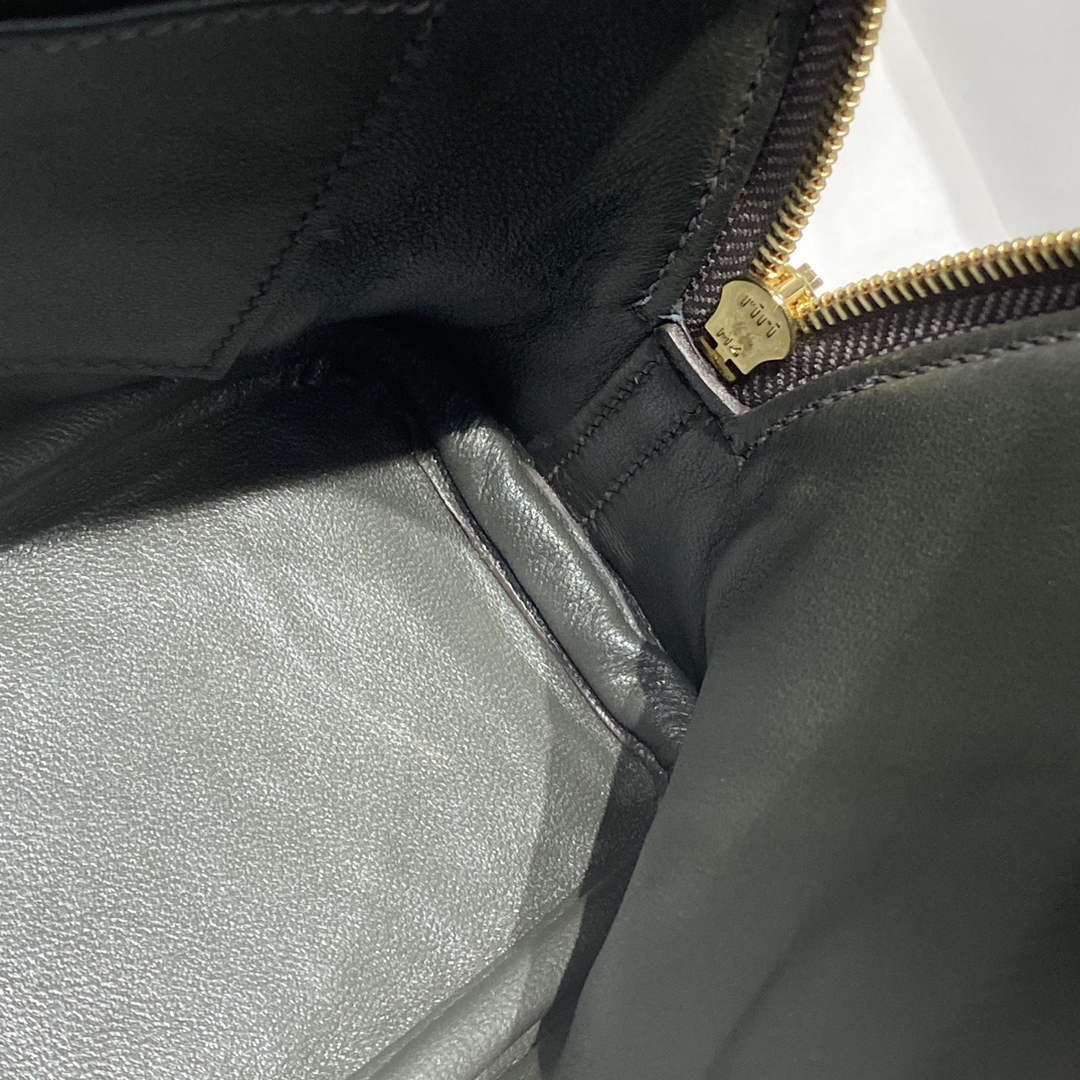 Hermes Bolide 1923 Mini Bag in Gray Evercolor Calfskin Gold Hardware