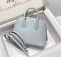 Hermes Bolide 1923 Mini Bag in Blue Evercolor Calfskin Silver Hardware