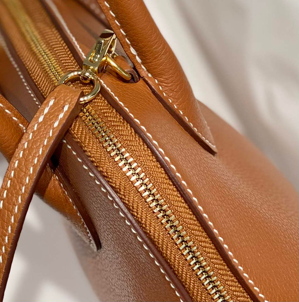 Hermes Bolide 1923 Mini Bag in Brown Evercolor Calfskin Gold Hardware