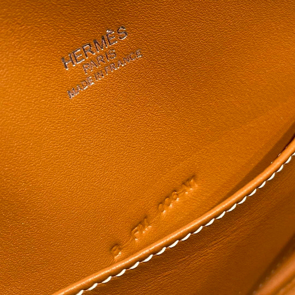 Hermes Bolide 1923 Mini Bag in Brown Evercolor Calfskin Silver Hardware