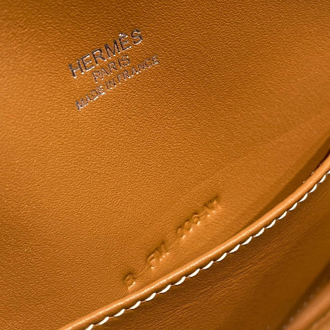 Hermes Bolide 1923 Mini Bag in Brown Evercolor Calfskin Silver Hardware