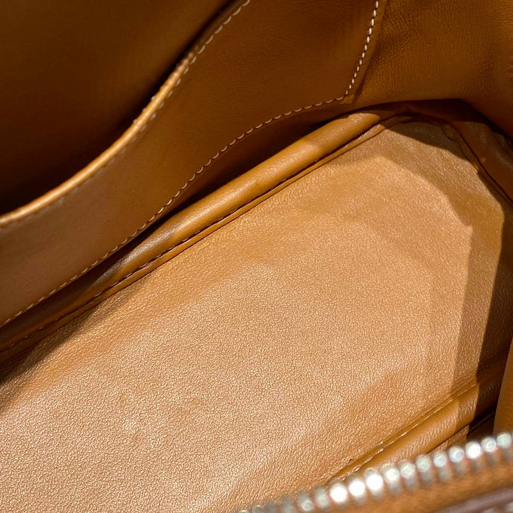 Hermes Bolide 1923 Mini Bag in Brown Evercolor Calfskin Silver Hardware