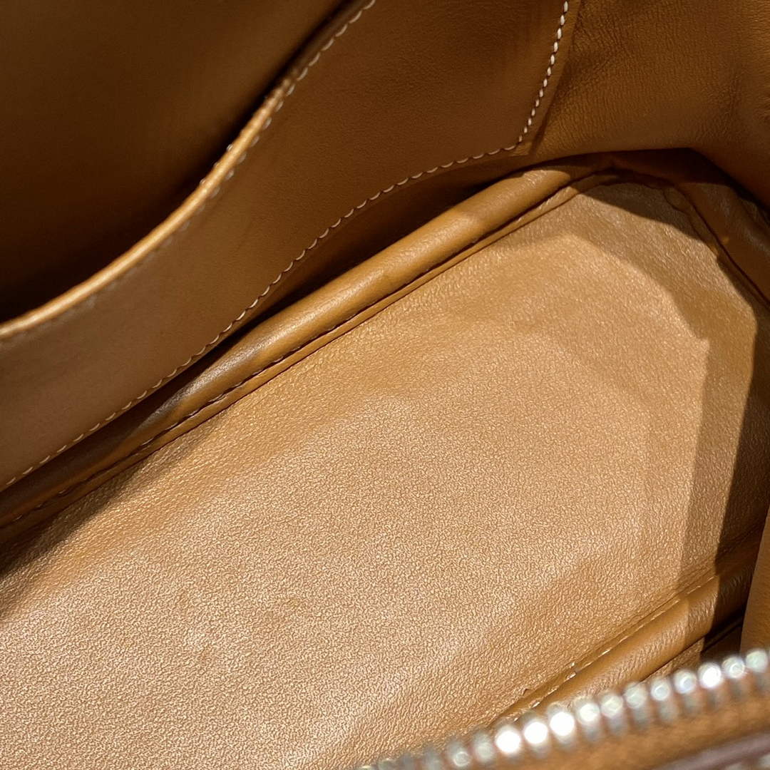 Hermes Bolide 1923 Mini Bag in Brown Evercolor Calfskin Silver Hardware