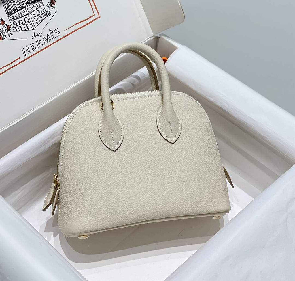 Hermes Bolide 1923 Mini Bag in Beige Evercolor Calfskin Gold Hardware