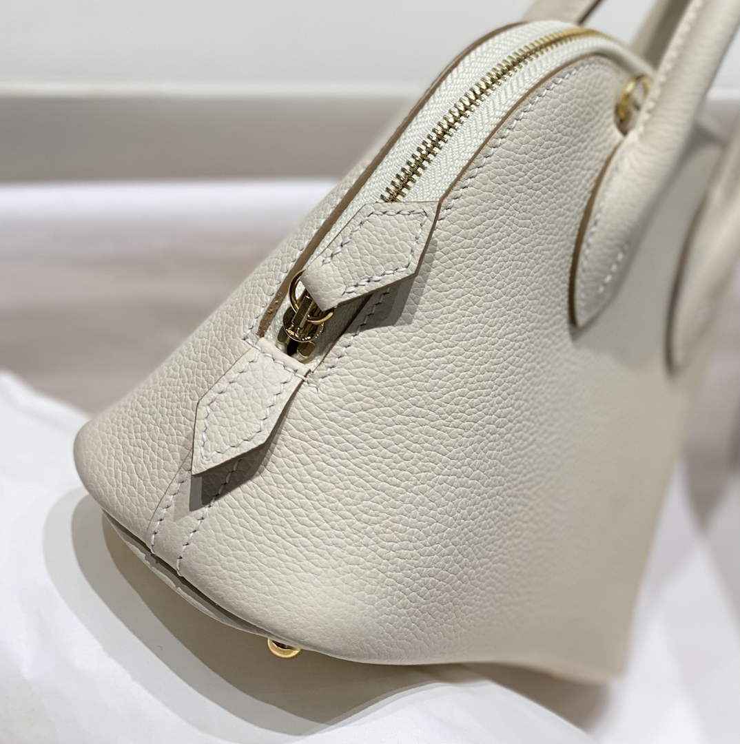 Hermes Bolide 1923 Mini Bag in Beige Evercolor Calfskin Gold Hardware