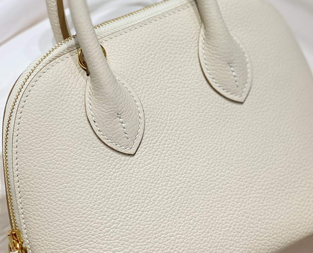 Hermes Bolide 1923 Mini Bag in Beige Evercolor Calfskin Gold Hardware
