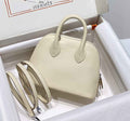 Hermes Bolide 1923 Mini Bag in Beige Evercolor Calfskin Silver Hardware