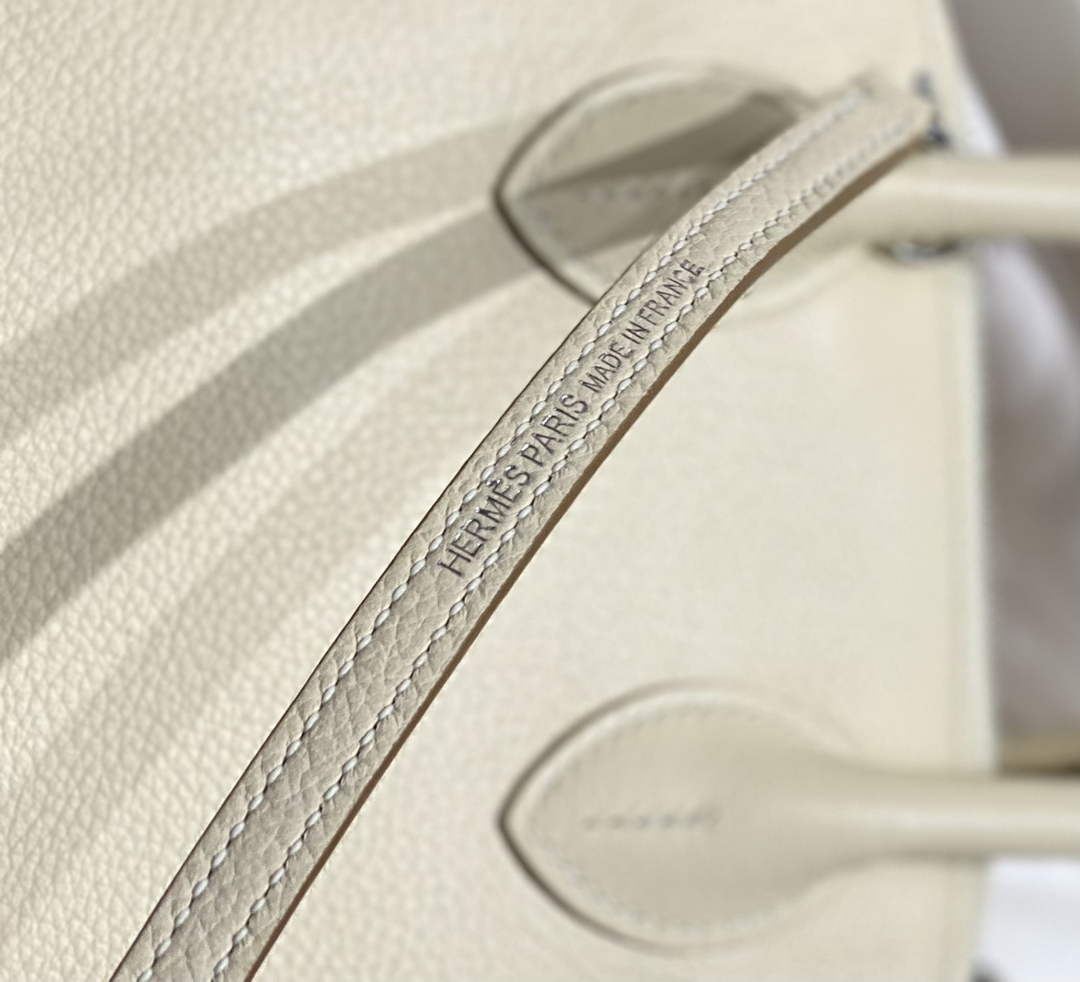 Hermes Bolide 1923 Mini Bag in Beige Evercolor Calfskin Silver Hardware