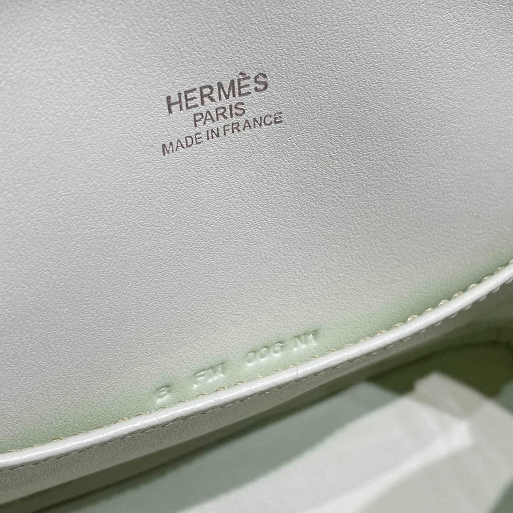 Hermes Bolide 1923 Mini Bag in Green Evercolor Calfskin Silver Hardware