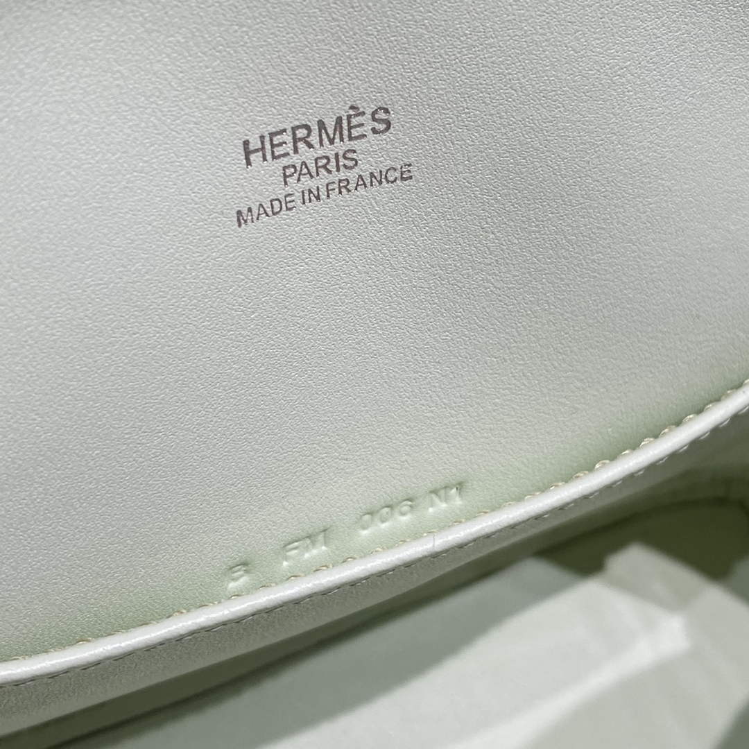 Hermes Bolide 1923 Mini Bag in Green Evercolor Calfskin Silver Hardware
