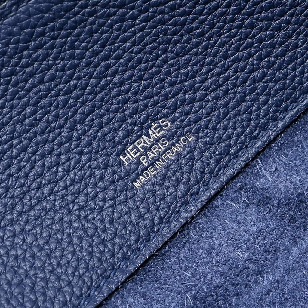 Hermes Bolide Messenger bag in Togo calfskin Blue
