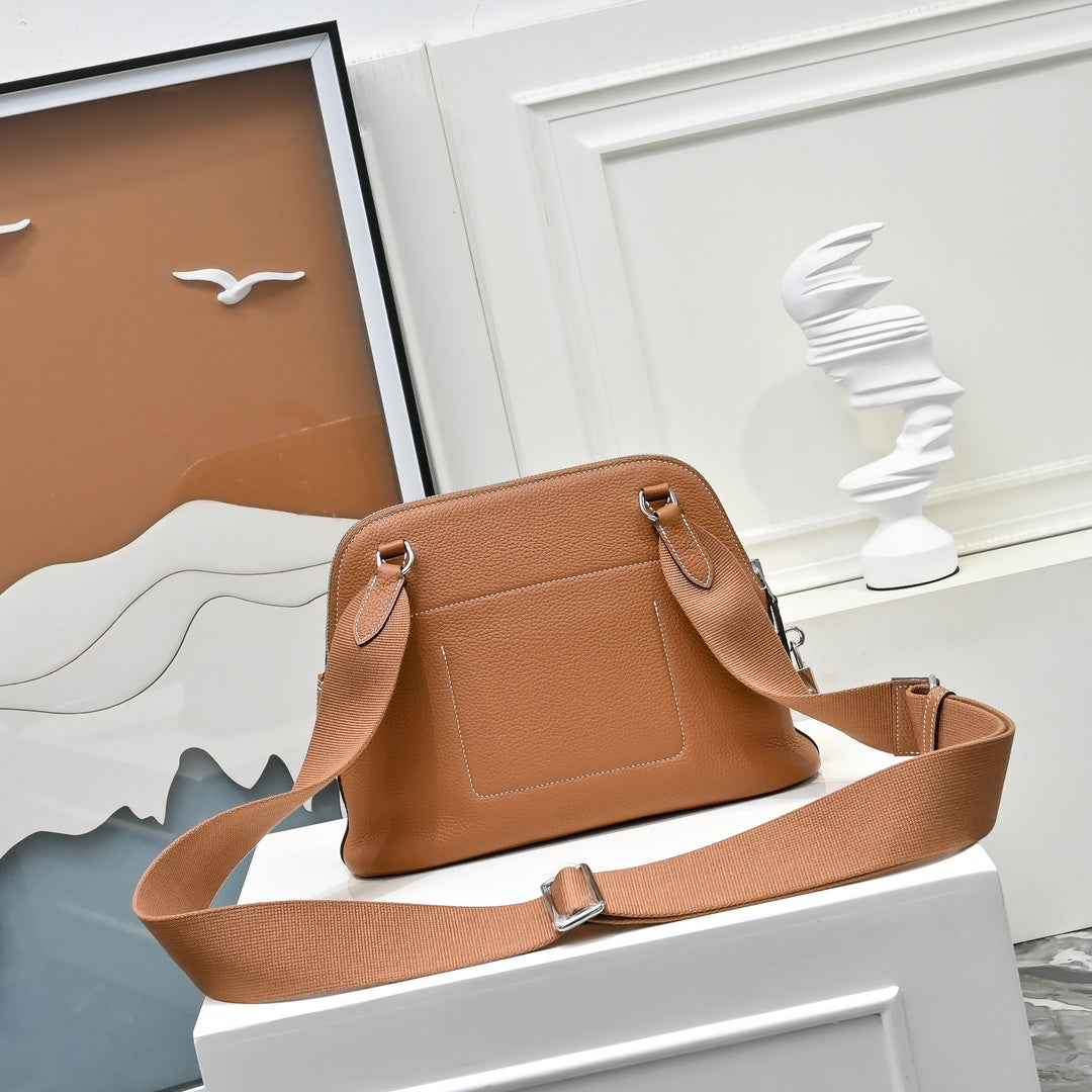 Hermes Bolide Messenger bag in Togo calfskin Brown