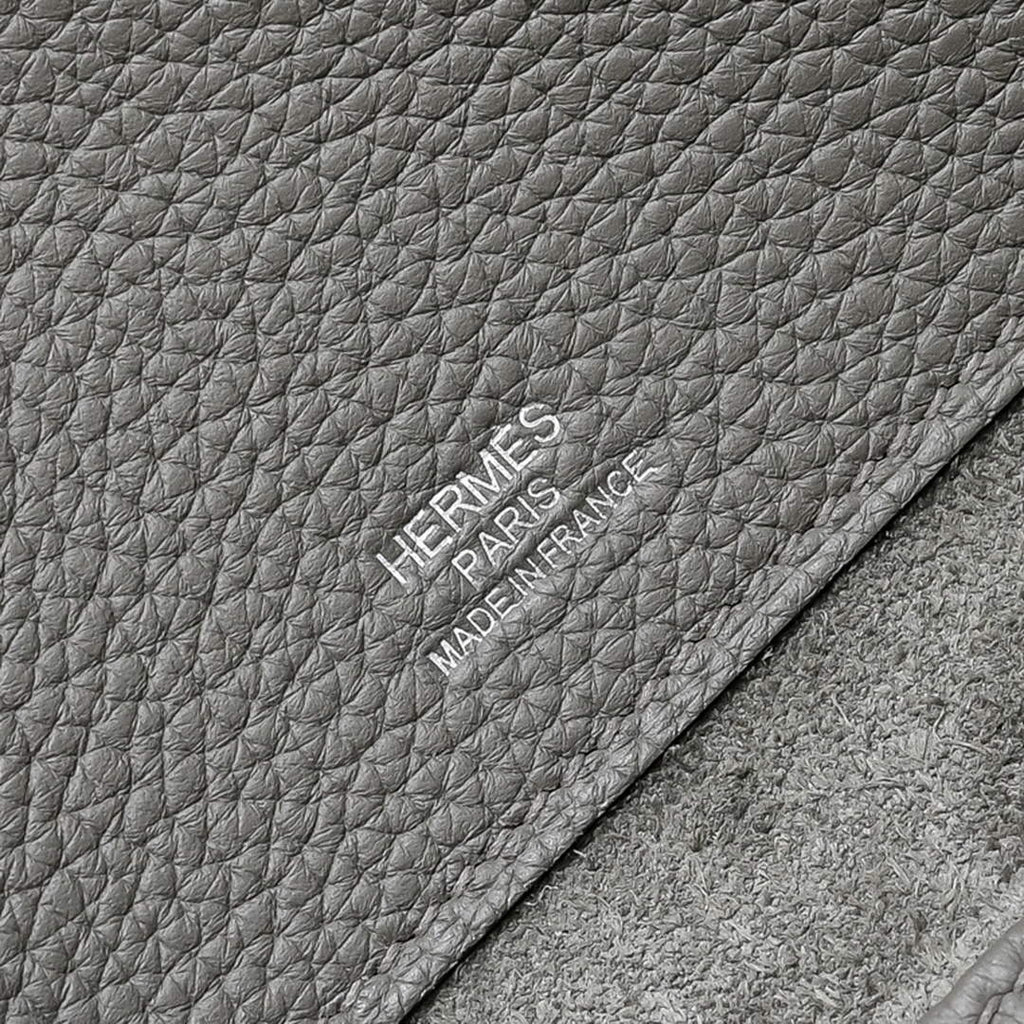 Hermes Bolide Messenger bag in Togo calfskin Gray