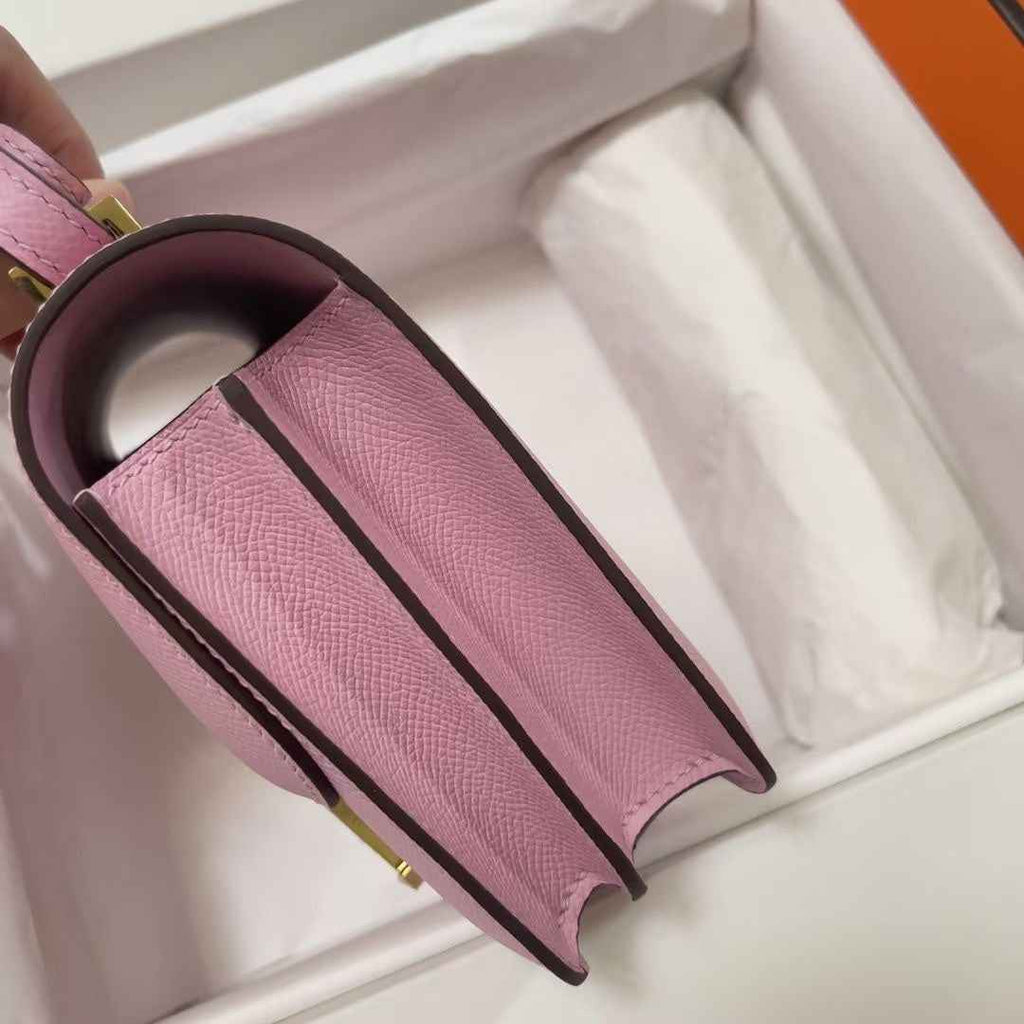 Hermes Constance Bag 19 Pink Epsom Leather Gold H083903