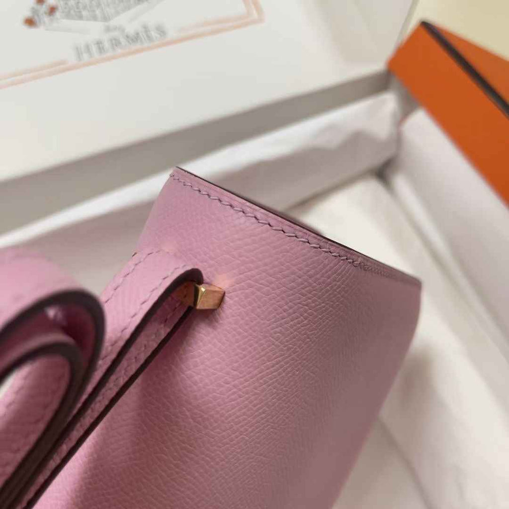 Hermes Constance Bag 19 Pink Epsom Leather Gold H083903