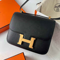 Hermes Constance Bag 19 Black Epsom Leather Gold H0839335
