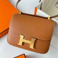 Hermes Constance Bag 19 Brown Epsom Leather Gold H0839338
