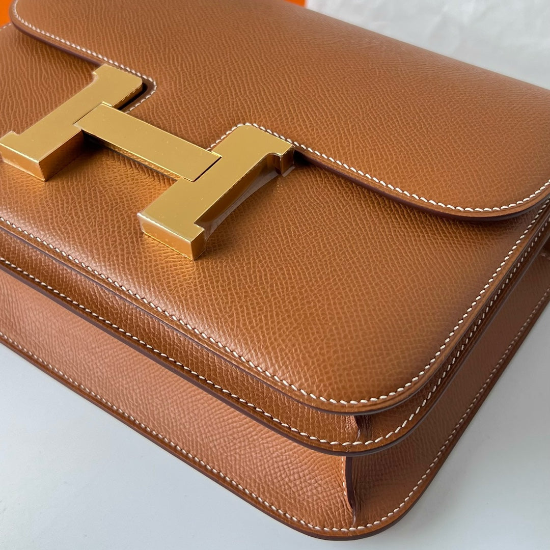 Hermes Constance Bag 19 Brown Epsom Leather Gold H0839338