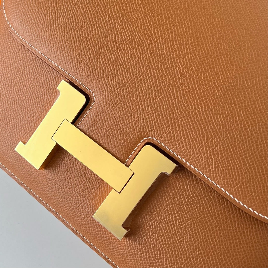 Hermes Constance Bag 19 Brown Epsom Leather Gold H0839338