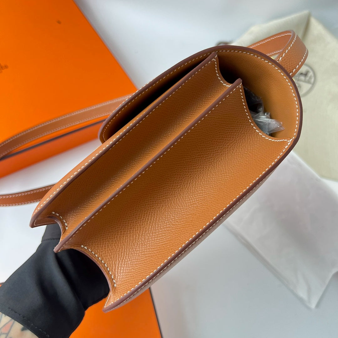 Hermes Constance Bag 19 Brown Epsom Leather Gold H0839338